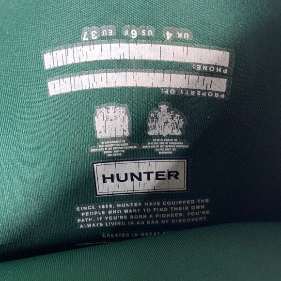 HUNTER Original Tall Womens Size 6 Green Outdoor Waterproof Knee High Rain Boots - Picture 13 of 14